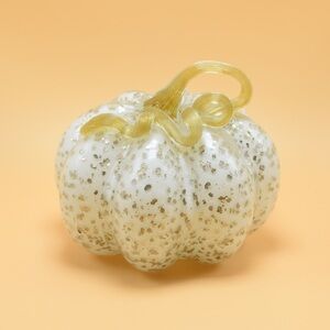 White Pumpkin Glass Decor​​​​